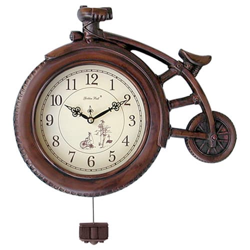 Bicycle Pendulum Silent Wall Clock 2071